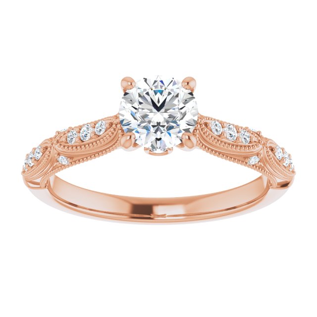 Round Engagement Ring Mounting