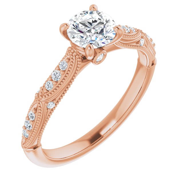 Round Engagement Ring Mounting