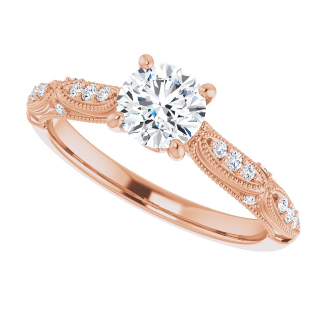 Round Engagement Ring Mounting