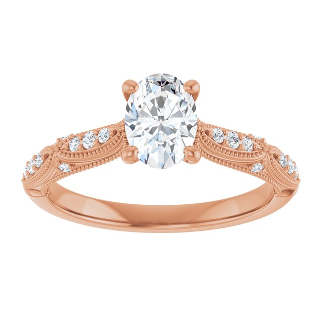 Oval Engagement Ring Mounting