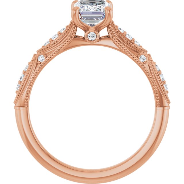 Emerald Engagement Ring Mounting
