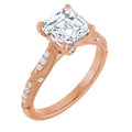 Asscher Engagement Ring Mounting