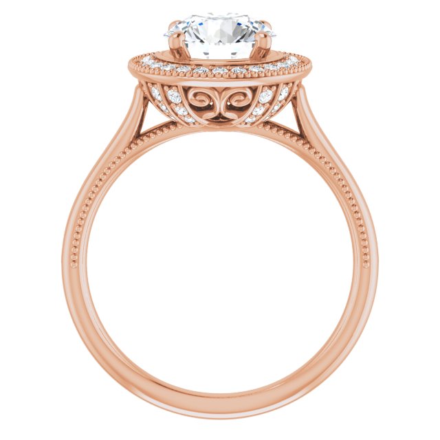 Round Engagement Ring Mounting
