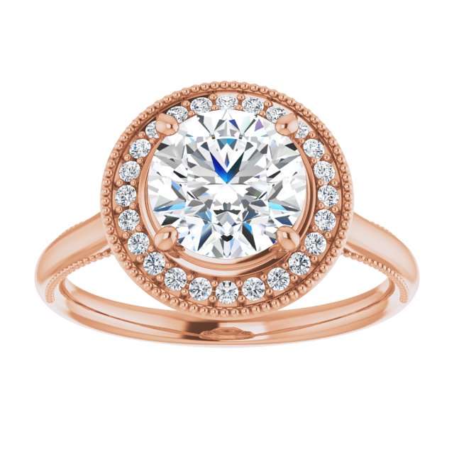Round Engagement Ring Mounting