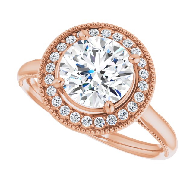 Round Engagement Ring Mounting