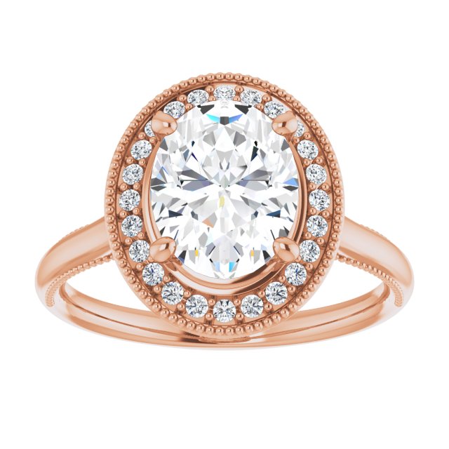 Oval Engagement Ring Mounting