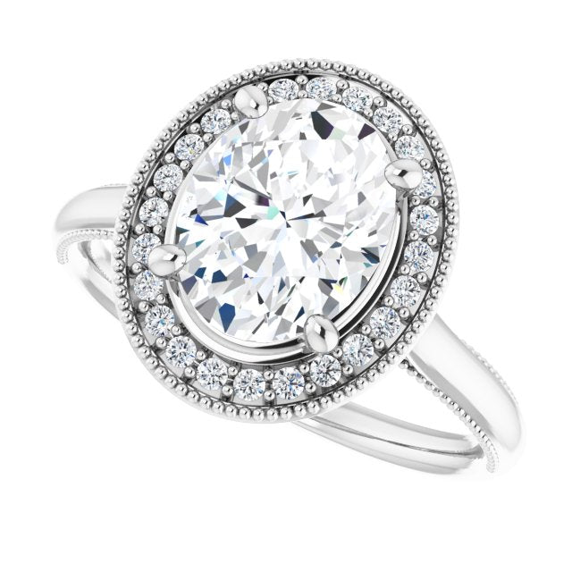 Oval Engagement Ring Mounting