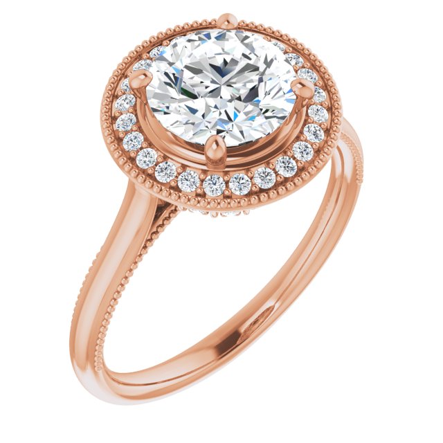 Round Engagement Ring Mounting
