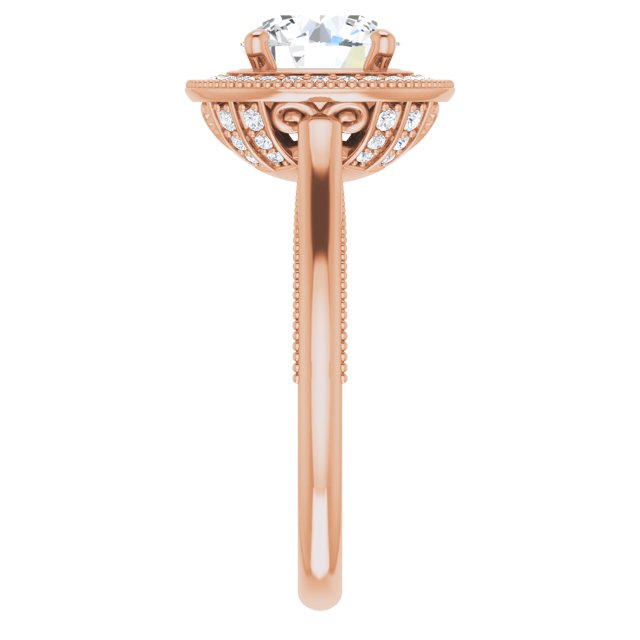 Round Engagement Ring Mounting