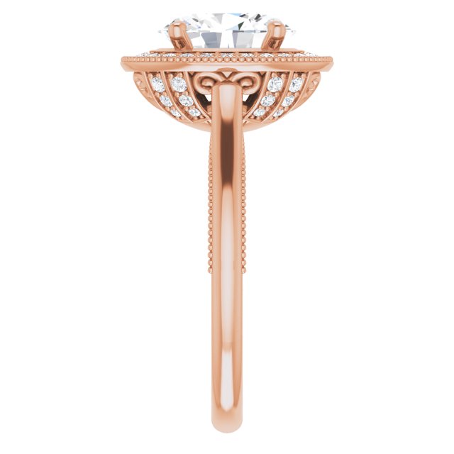 Oval Engagement Ring Mounting