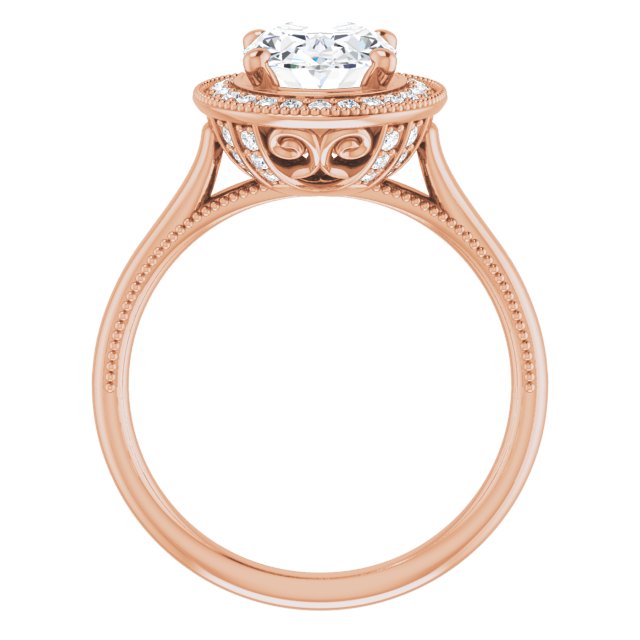 Oval Engagement Ring Mounting