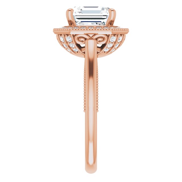 Asscher Engagement Ring Mounting