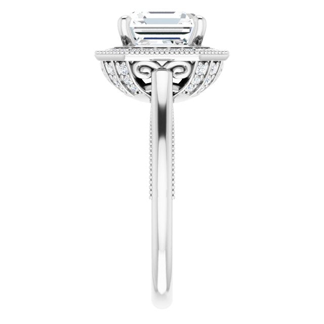 Asscher Engagement Ring Mounting