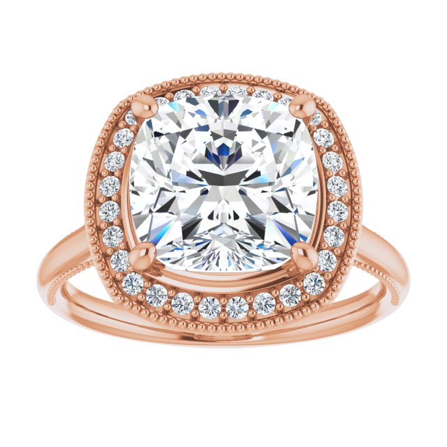Cushion Engagement Ring Mounting
