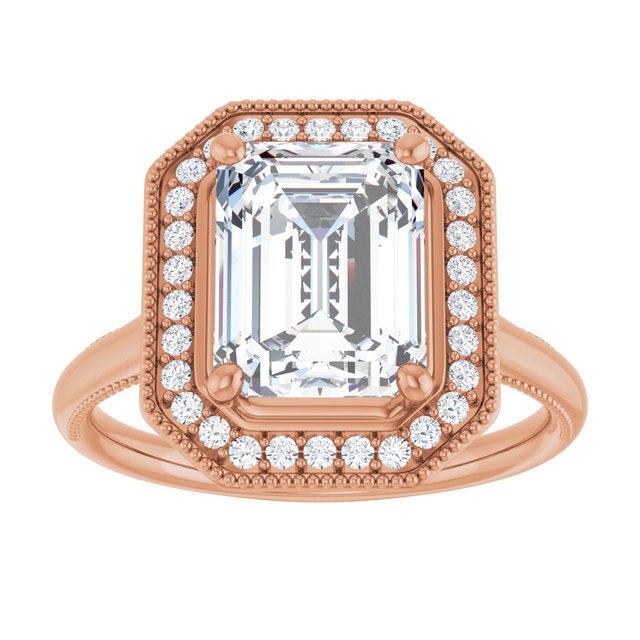 Emerald Engagement Ring Mounting