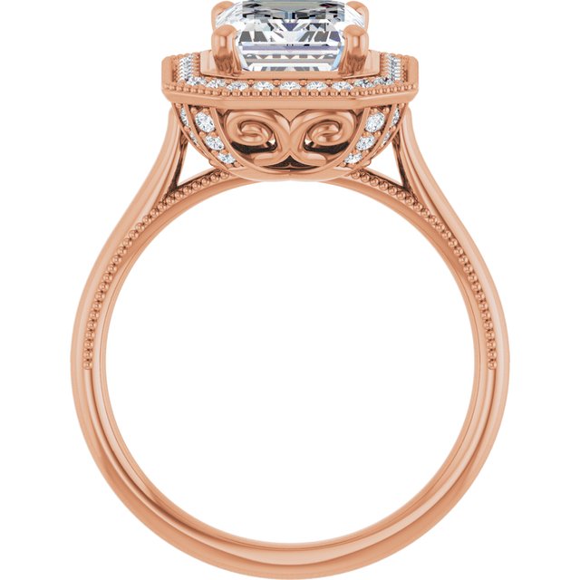 Emerald Engagement Ring Mounting