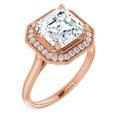 Asscher Engagement Ring Mounting