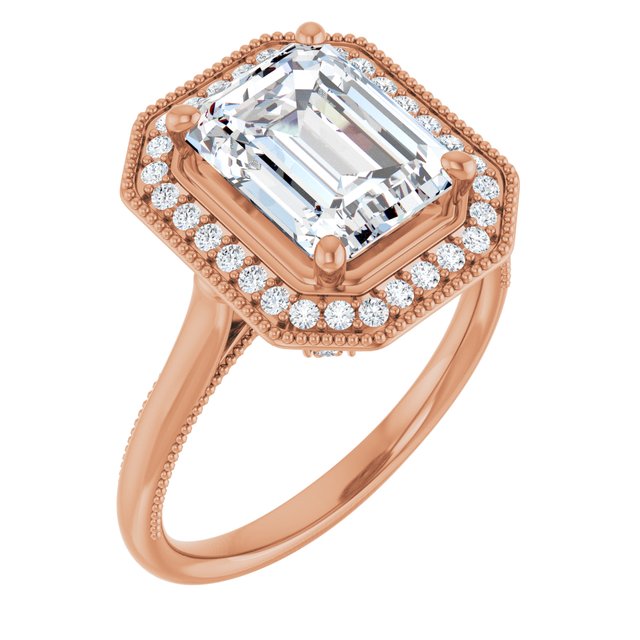 Emerald Engagement Ring Mounting