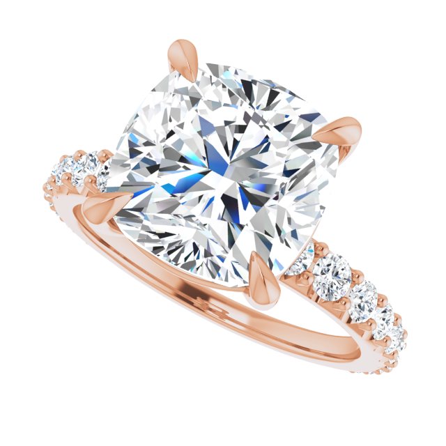 Cushion Engagement Ring Mounting