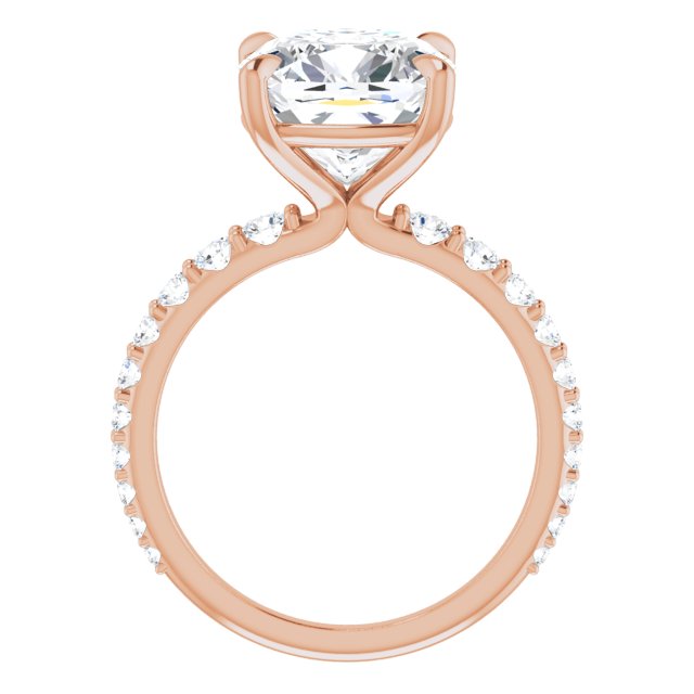Cushion Engagement Ring Mounting