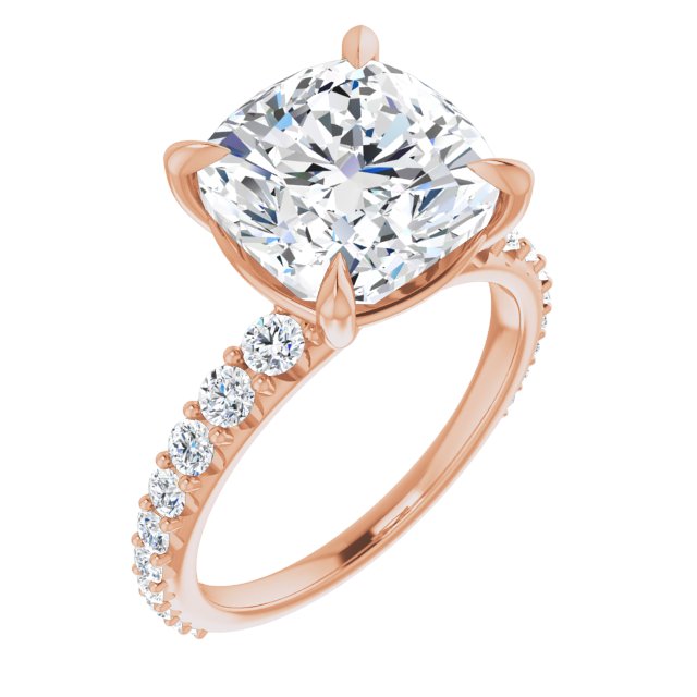 Cushion Engagement Ring Mounting