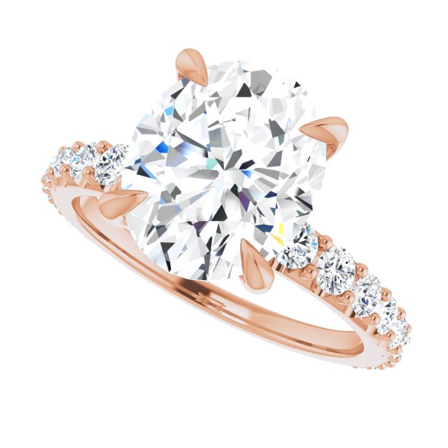 Oval Engagement Ring Mounting