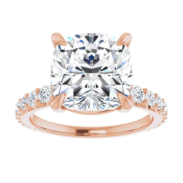 Cushion Engagement Ring Mounting