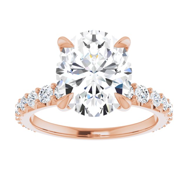 Oval Engagement Ring Mounting