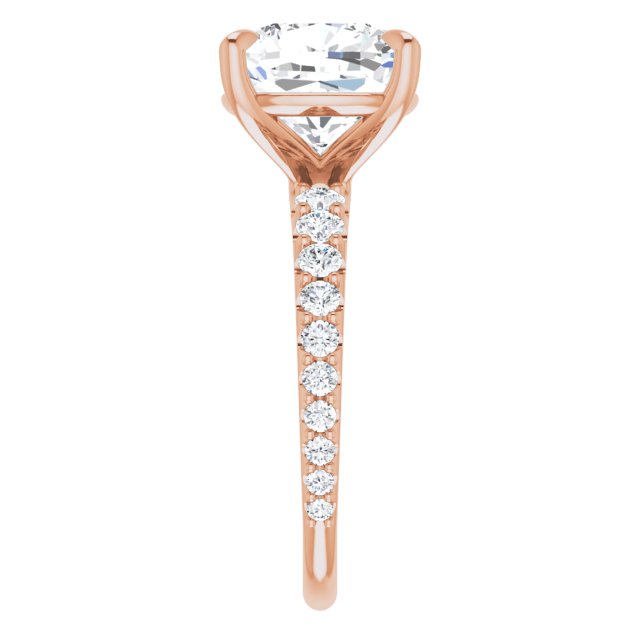 Cushion Engagement Ring Mounting