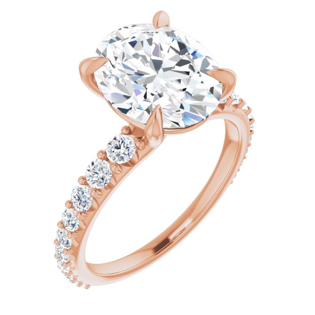 Oval Engagement Ring Mounting