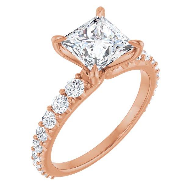 Square Engagement Ring Mounting