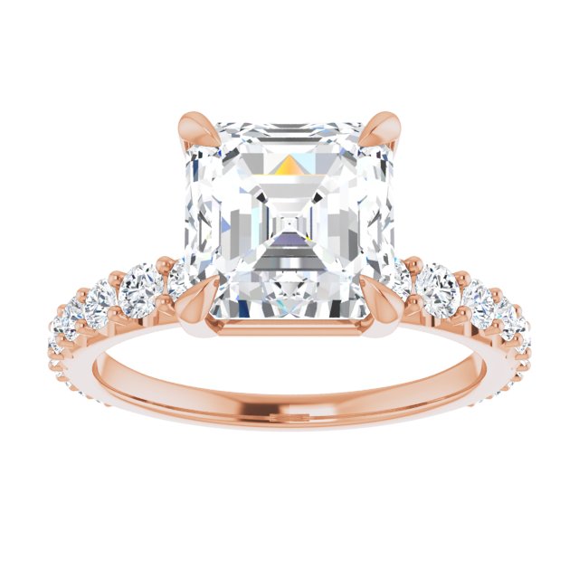 Asscher Engagement Ring Mounting