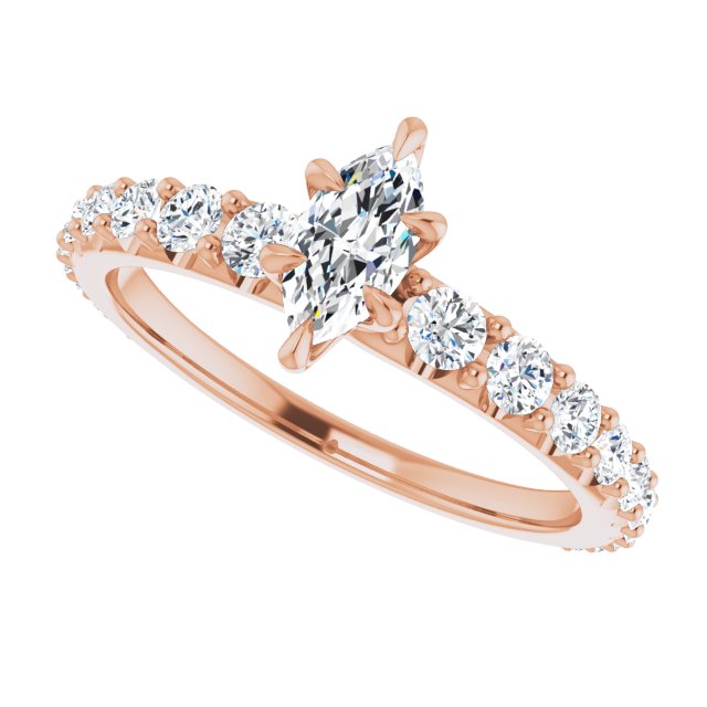 Marquise Engagement Ring Mounting