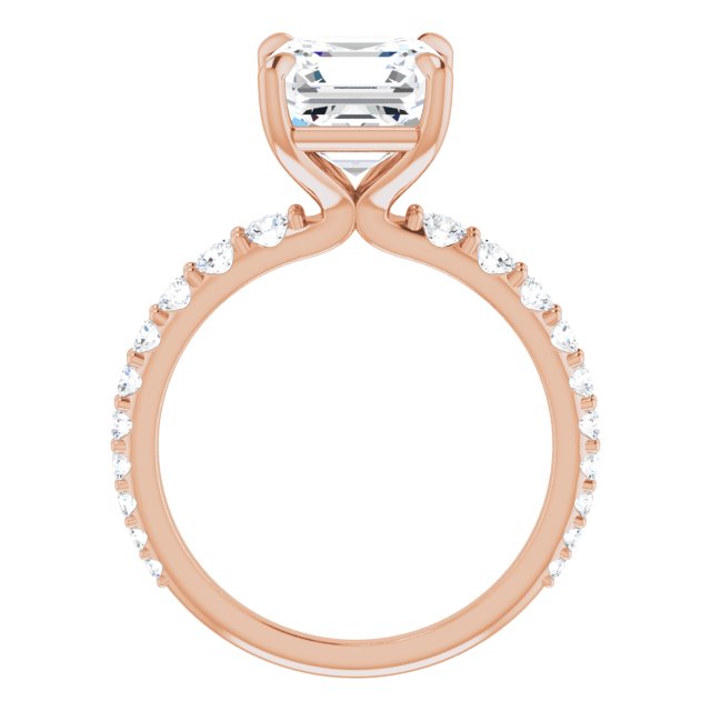 Asscher Engagement Ring Mounting
