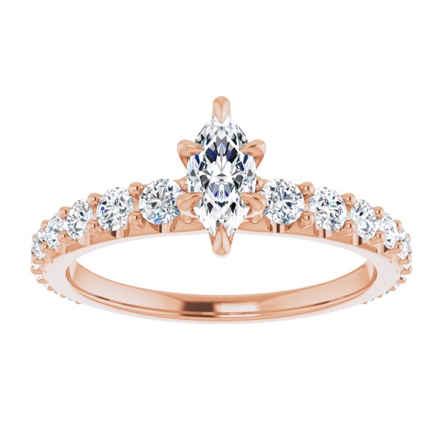 Marquise Engagement Ring Mounting