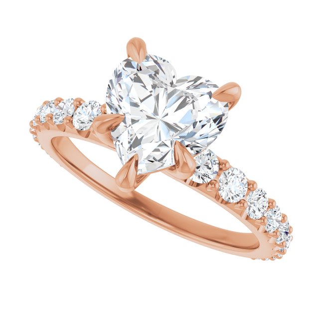 Heart Engagement Ring Mounting