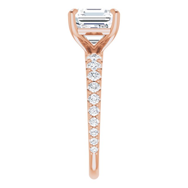 Asscher Engagement Ring Mounting