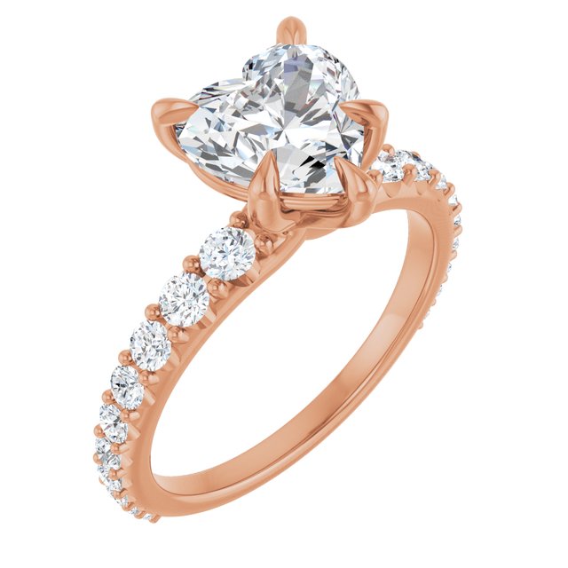 Heart Engagement Ring Mounting