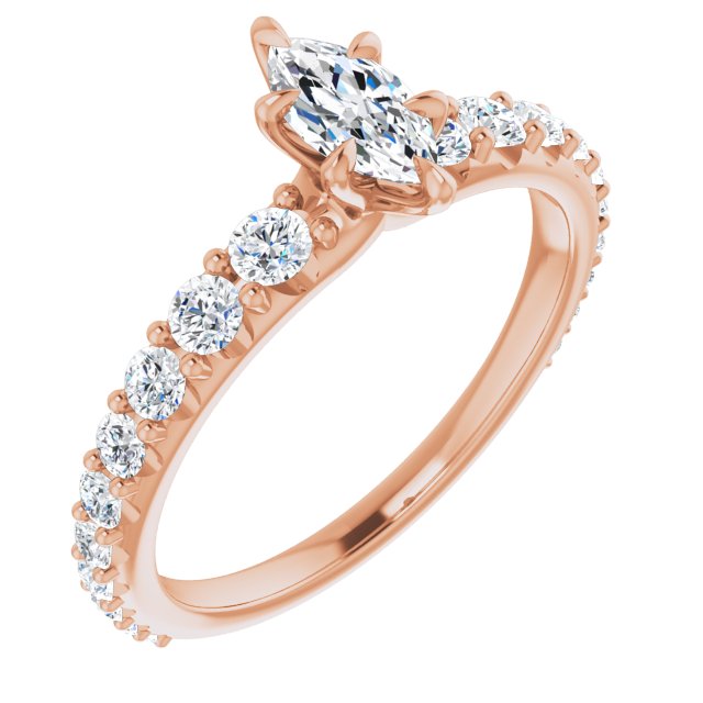 Marquise Engagement Ring Mounting