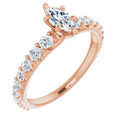 Marquise Engagement Ring Mounting