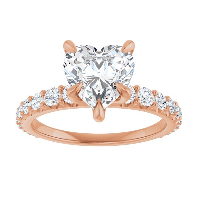 Heart Engagement Ring Mounting