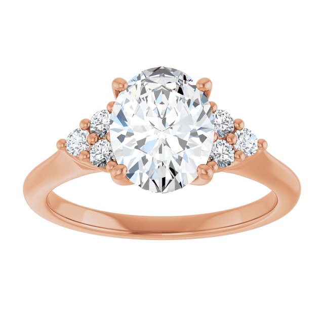 Oval Engagement Ring Mounting