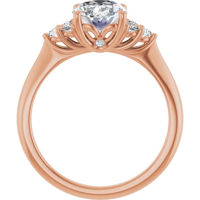 Oval Engagement Ring Mounting
