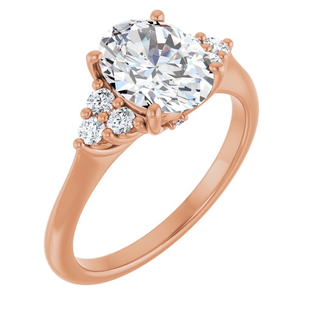 Oval Engagement Ring Mounting