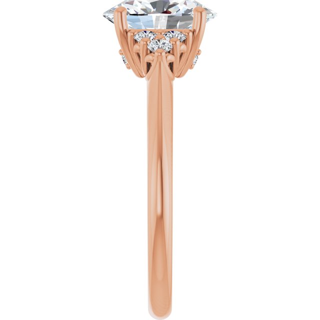 Oval Engagement Ring Mounting