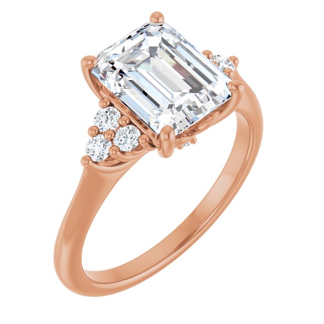 Emerald Engagement Ring Mounting
