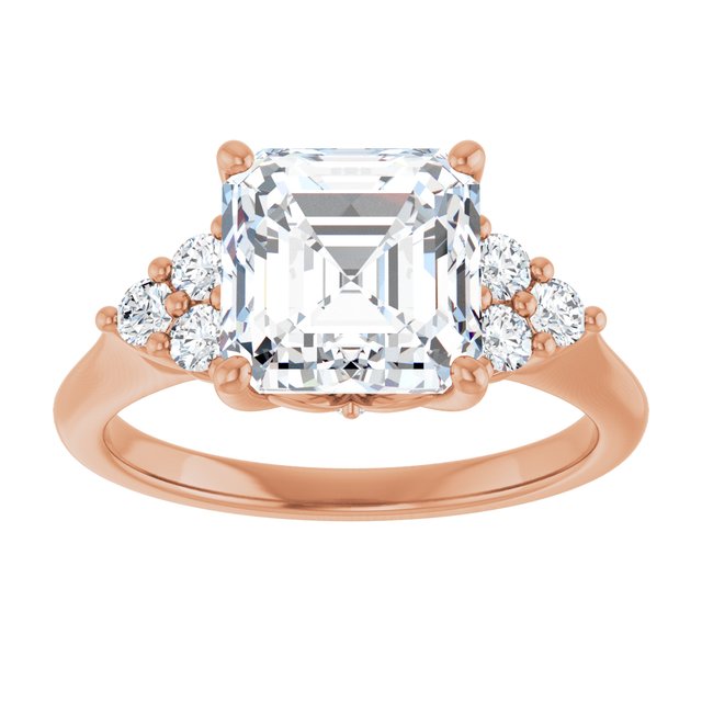 Asscher Engagement Ring Mounting