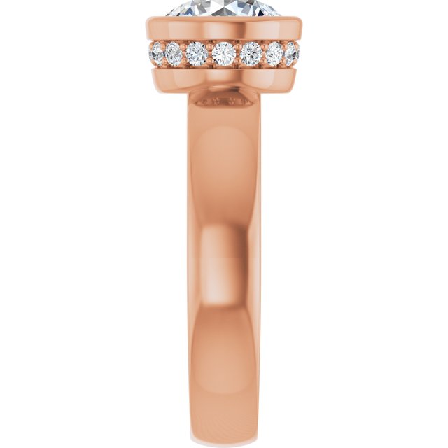 Round Engagement Ring Mounting
