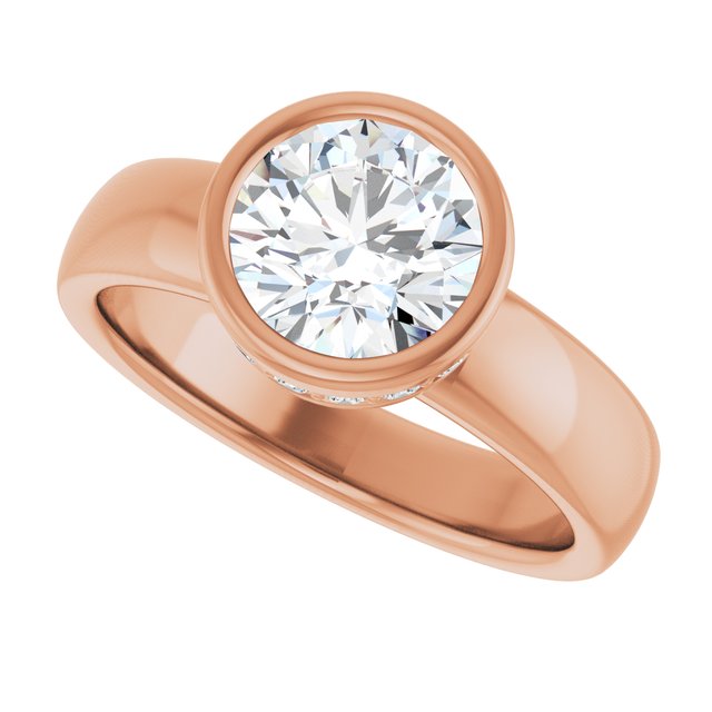 Round Engagement Ring Mounting