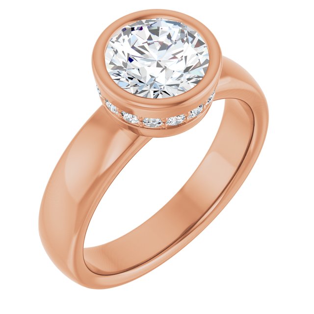 Round Engagement Ring Mounting